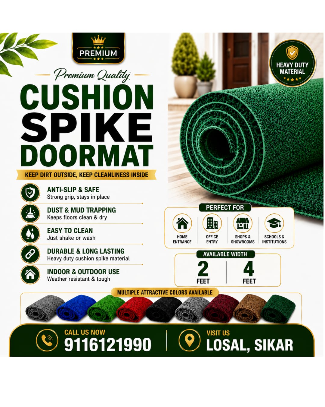 Cushion spike doormat